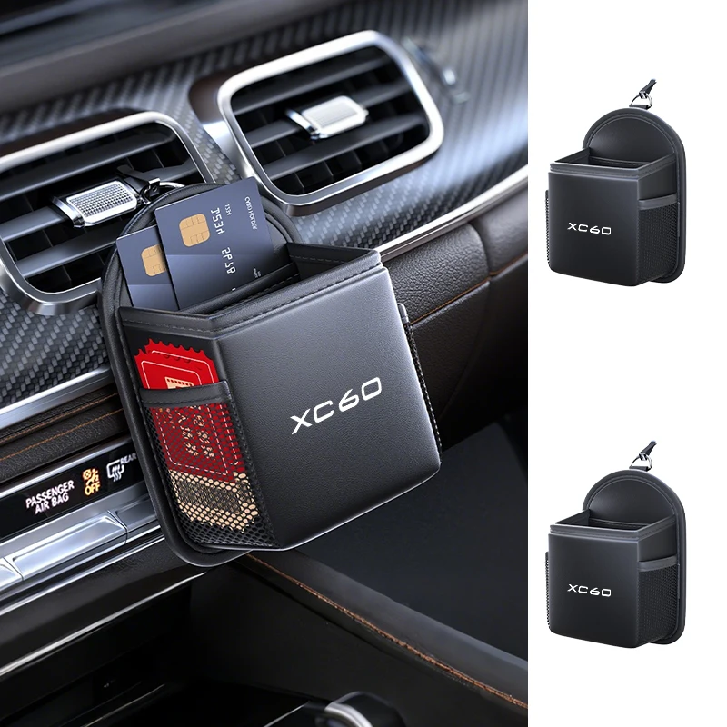 Car Air Vent Storage Box Phone Holder Sunglasses Bag Auto Accessories For Volvo XC60 XC40 XC70 XC90 V40 V60 V90 S60 S80 S90