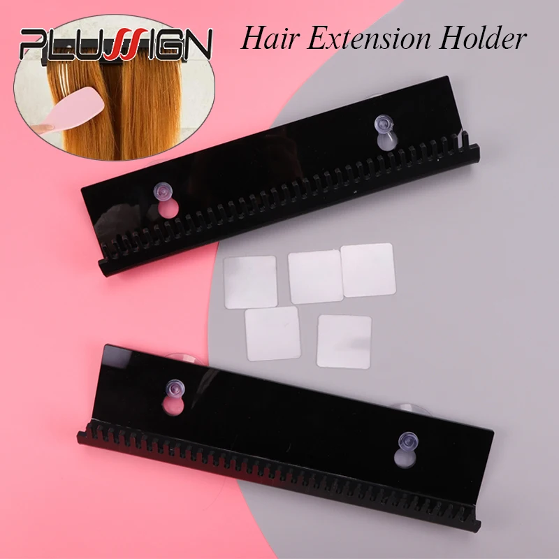 

1Pcs Acrylic Hair Extension Showcase Stand Durable Wig Organizer For Salon Display Portable Braiding Hair Rack With Sucking Disc