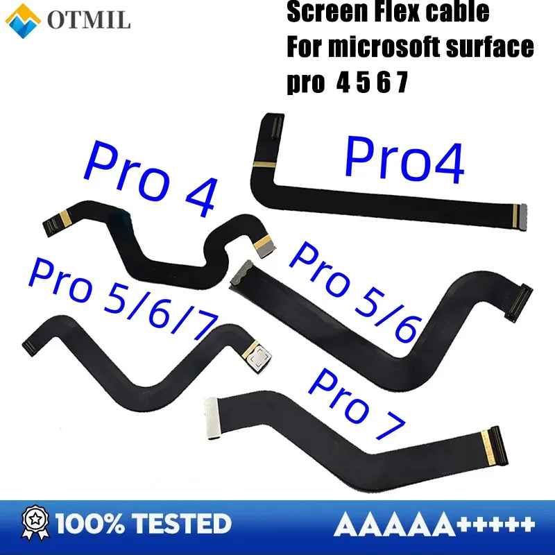 Cable flexible de pantalla táctil LCD para Microsoft Surface Pro 3 4 5 6 7, cable flexible conector de placa base, pieza de repuesto para portátil