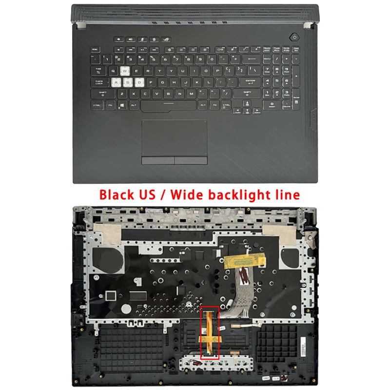 New For Asus ROG Strix G731 G731G GU S7D;Optional Laptop Accessories US or Random Bilingual Keyboard