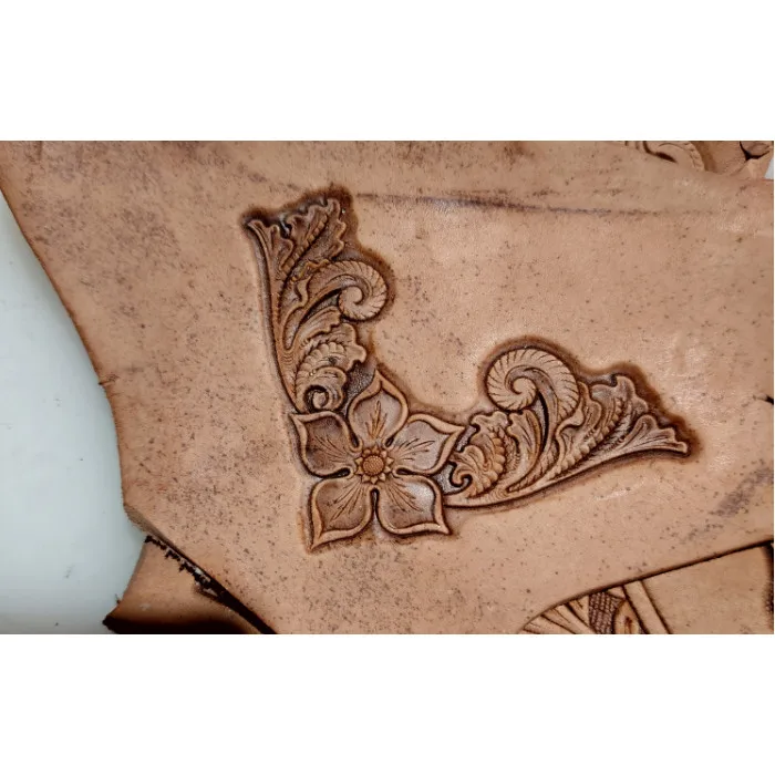 

3D-штамп для тиснения кожи с цветочным узором, инструмент для выдавливания и формовки из алюминиевого сплава, формы для гравировки и придания формы коже, материалы для кожевенного ремесла