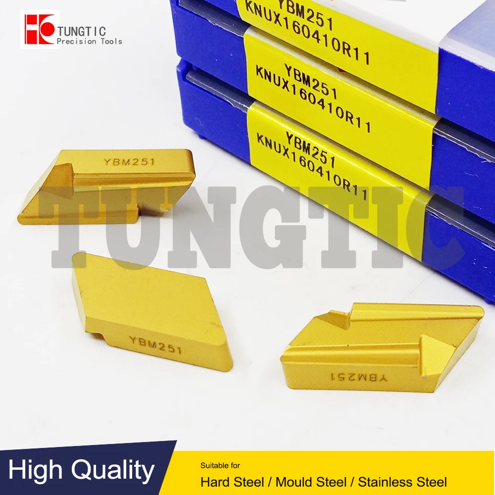 

KNUX160410R11 YBM251 KNUX160410L11 YBM251 KNUX 160410 R11 Токарные резцы Токарные вставки для тяжелой обработки