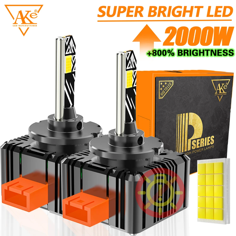 

2000W D1S D3S D2S LED CANBUS Лампы для фар Супер яркие D4S D1R D3R D2R D4R D8S Ксеноновые фары для автомобиля 6500K Автомобильные лампы