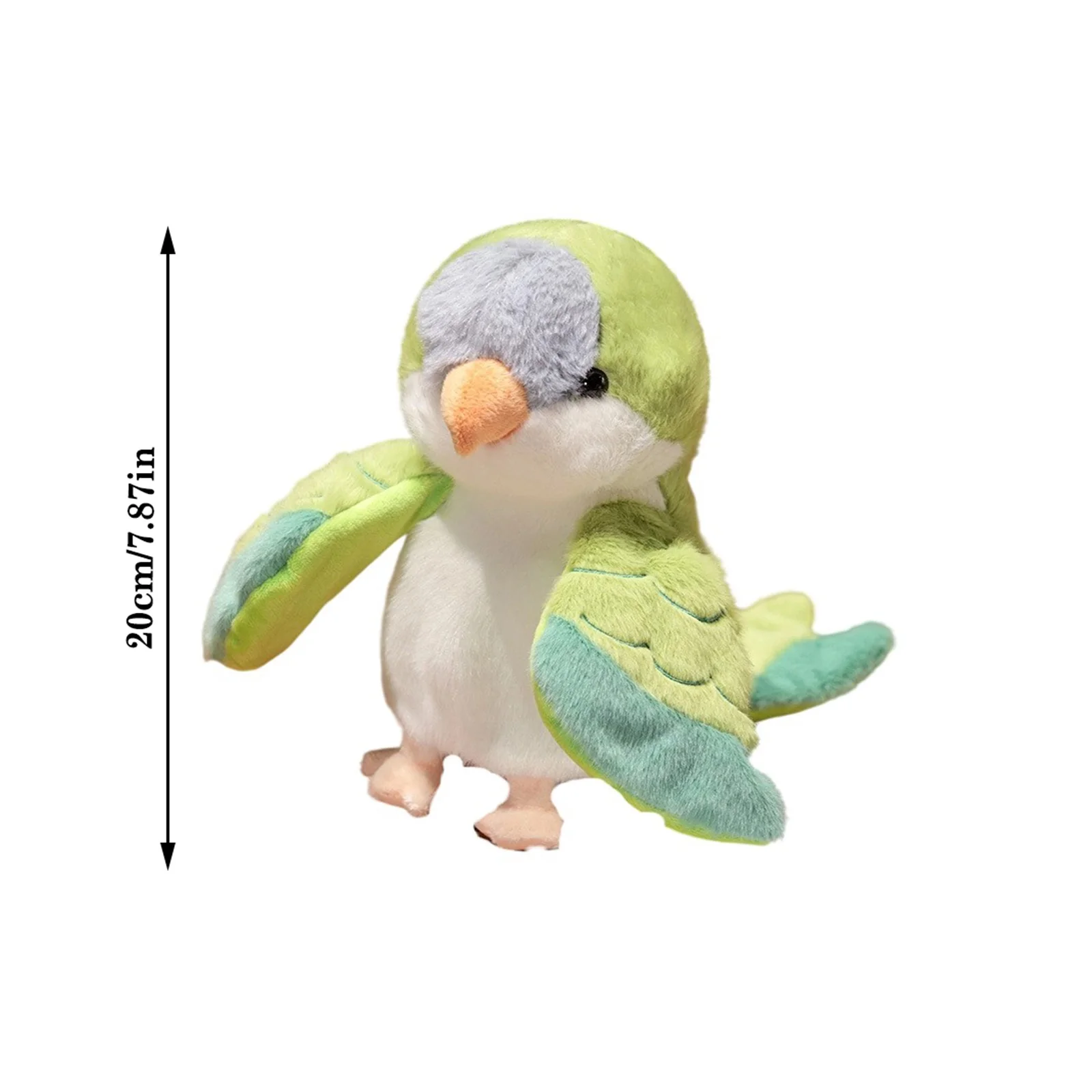 لعبة قطيفة لطيفة ورقيقة مثيرة للاهتمام على شكل دمية الببغاء تستخدم لأنشطة الوالدين والطفل مثل لعب الأدوار ورواية القصص #6