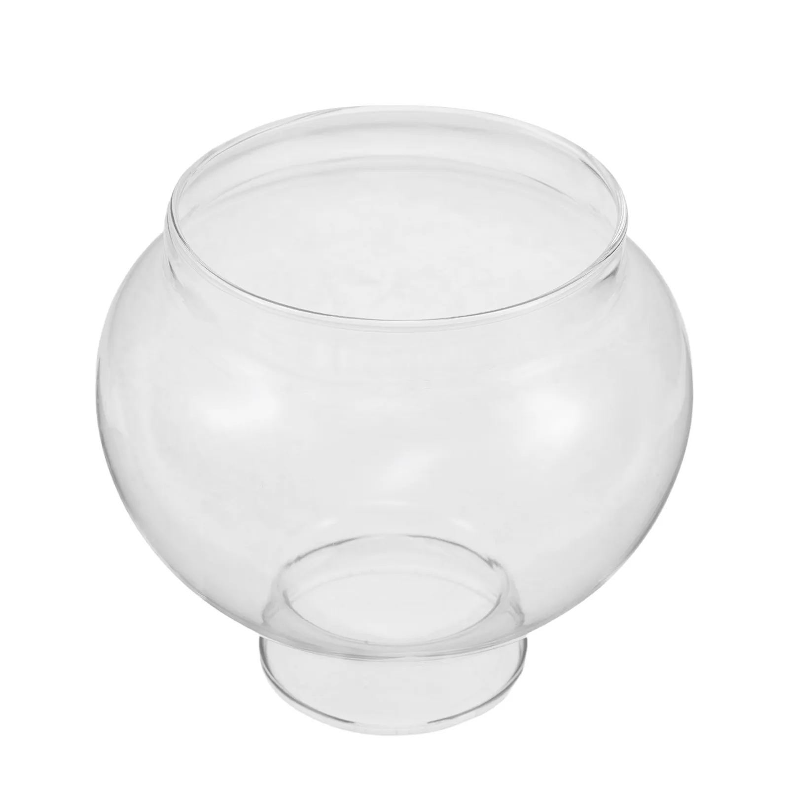 Glass Hurricane Lamp Shade Replacement Oil Lantern Globe Chimney Dual End Hole Vintage Spherical Lampshade Clear Oil Lamp Glass