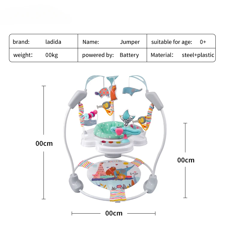 Hot sell baby jumper activity center plastic kids jumperoo chair baby jumper with music