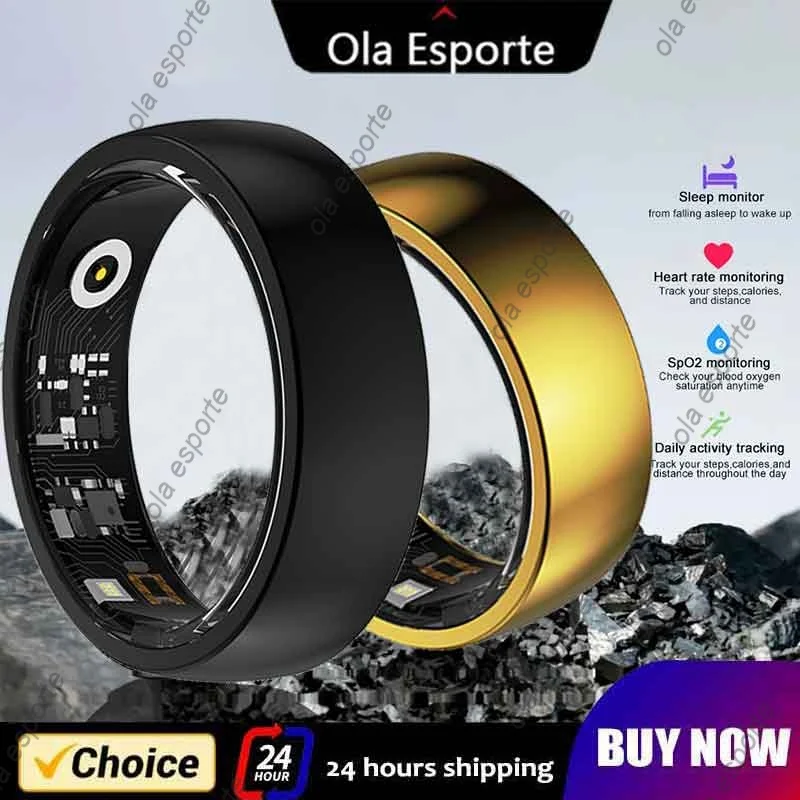 2024 New Smart Ring Monitoring Heart Rate Blood Oxygen Blood pressure Health Sleep Monitor Multi-sport I68 Waterproof Smart Ring