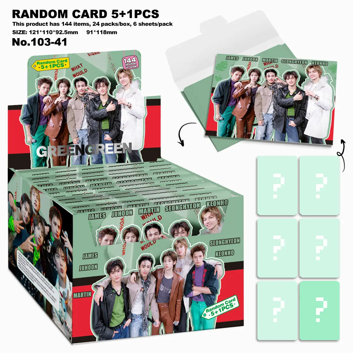BTS Collectible Card BTS AESP NJZ EN STR BL COR Bagged Photo Card