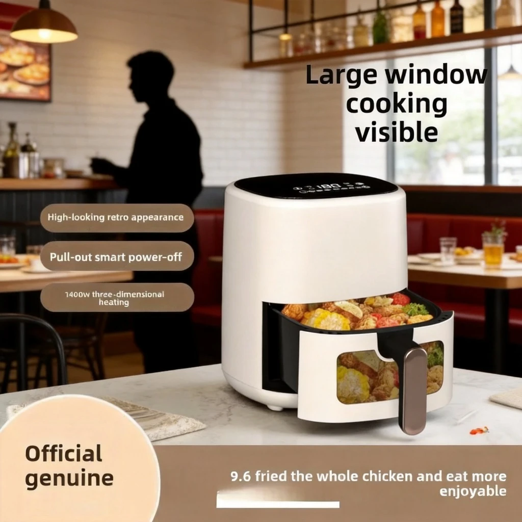 Flip-Free Visual Air Fryer Multifunctional Fully Automatic Oil-Free Household Oven