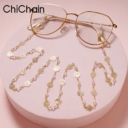 Fashion Rose Mask Chains Glasses Chain For Women Retro Metal Sunglasses Lanyards Eyewear Cord Holder Neck Strap