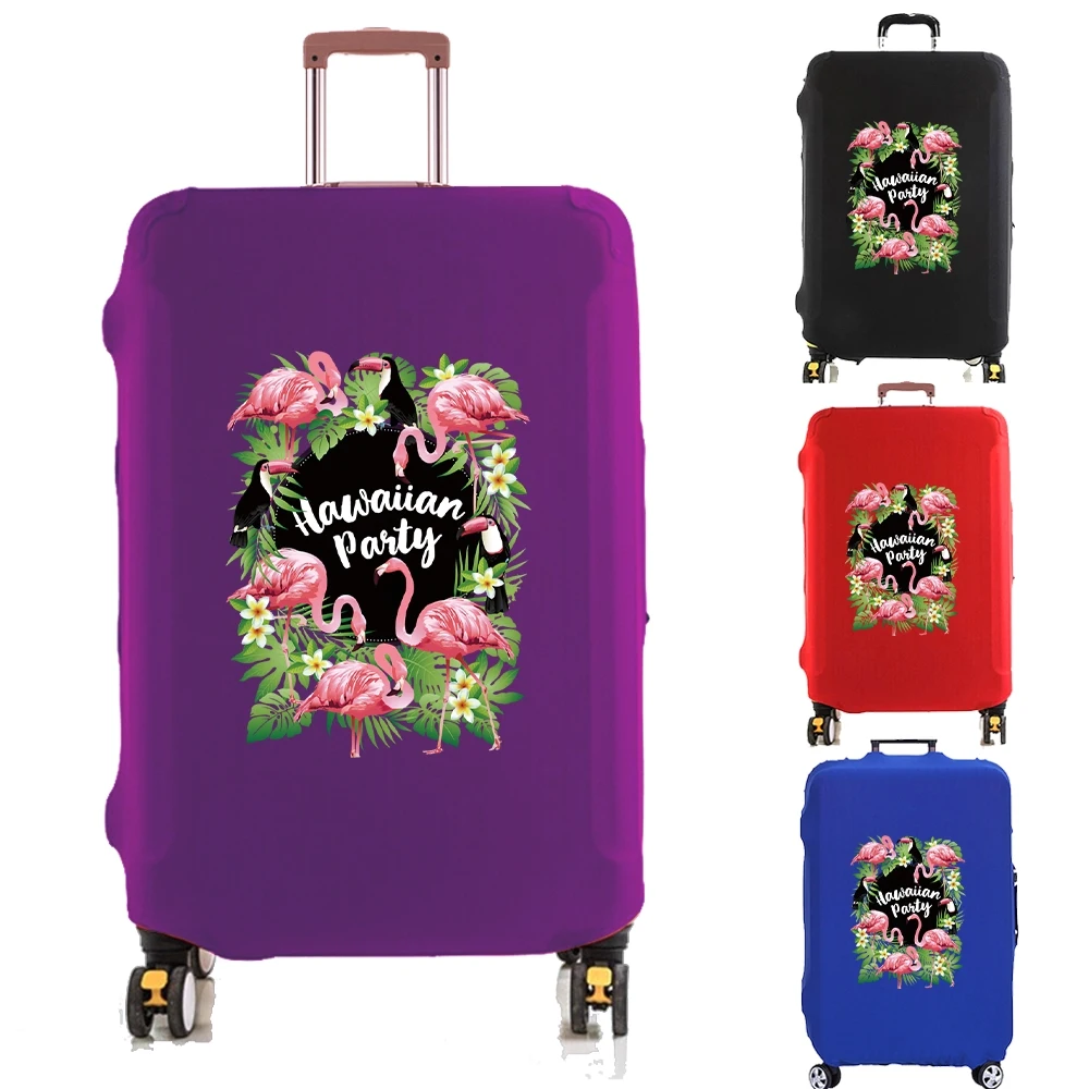 Luggage Cover Suitcase Protector Cover Five Big Flamingo Elasticity Scratch Resistant Dust Covered for 18-32 Inch Travel Trolley