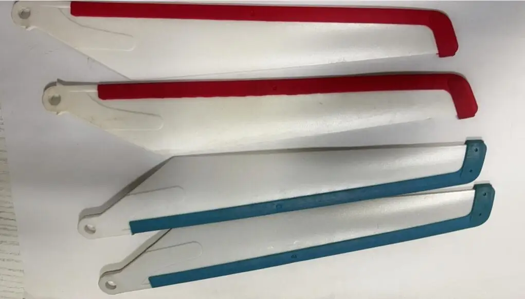Main rotor Blade Propeller upper lower A B  props 22.5CMX3.9CM 225mm 220mm /hole Dia 6mm for RC helicopter heli toy airplane
