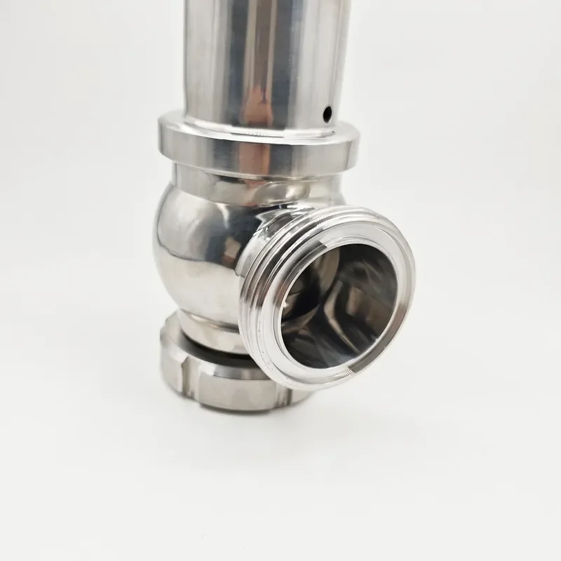 for DIN SMS Union Nut Safety Pressure Relief Valve Steam Exhaust Valve 0-6bar Accurate Pressure Relief Exhaust view 3