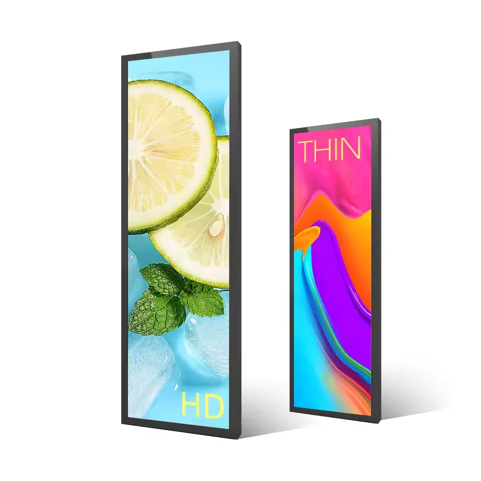 23.1inch WiFi Ultra Wide Stretched Bar LCD Signage Shelf Display Player Indoor Android