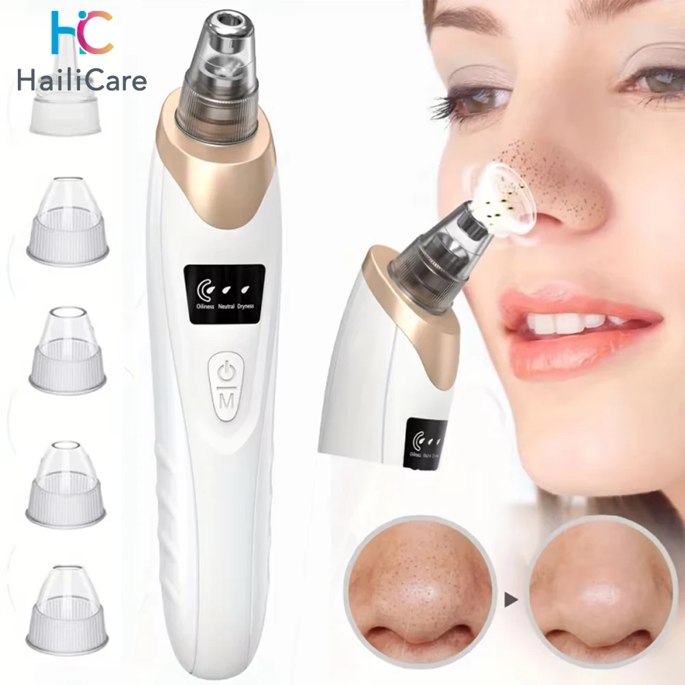 

Blackhead Remover Nose T Zone Pore Vacuum Acne Pimple Removal Vacuum Suction Tool Facial Diamond Dermabrasion Machine Face Clean