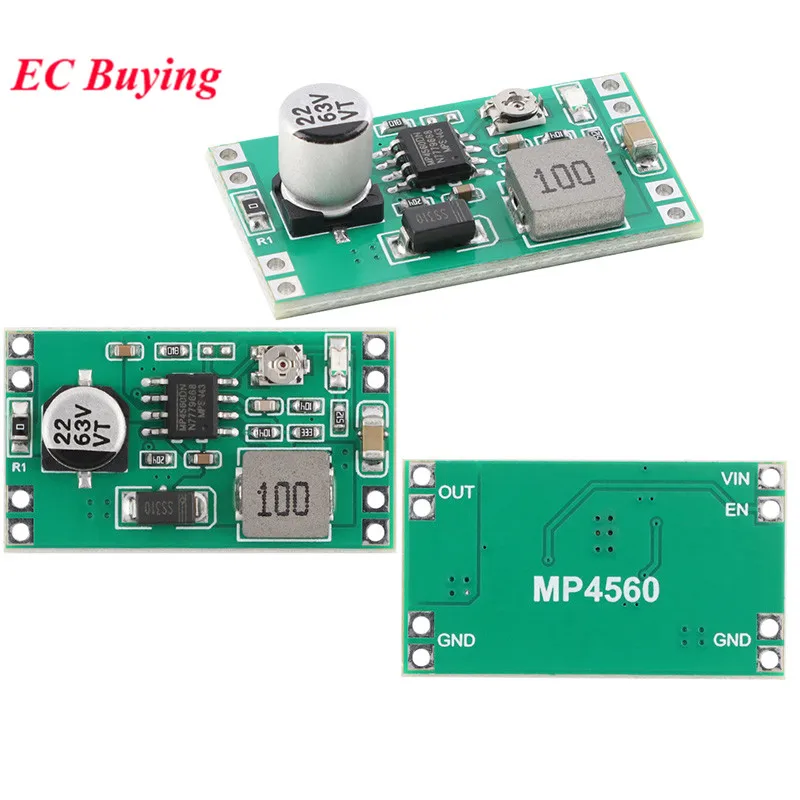5pcs/20pcs MP4560 DC-DC Step Down 6-55V To 3-16V Adjustable Voltage Buck Regulated Power Supply Module 2A Max 2MHZ