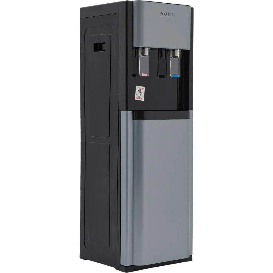 

Bottom Loading Water Dispenser for 5 Gallon Bottle Stainless Steel Portable Water Cooler Dispenser with LED Light - Hot and Col