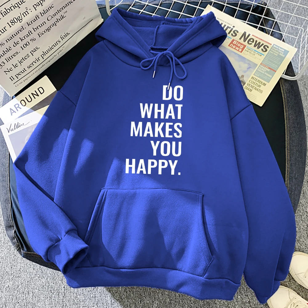 Hip Hop Pullover Clothes Fleece Crewneck New Hoody Take It Easy Letter Creative Hoodies For Women Personality Pocket Streetwear