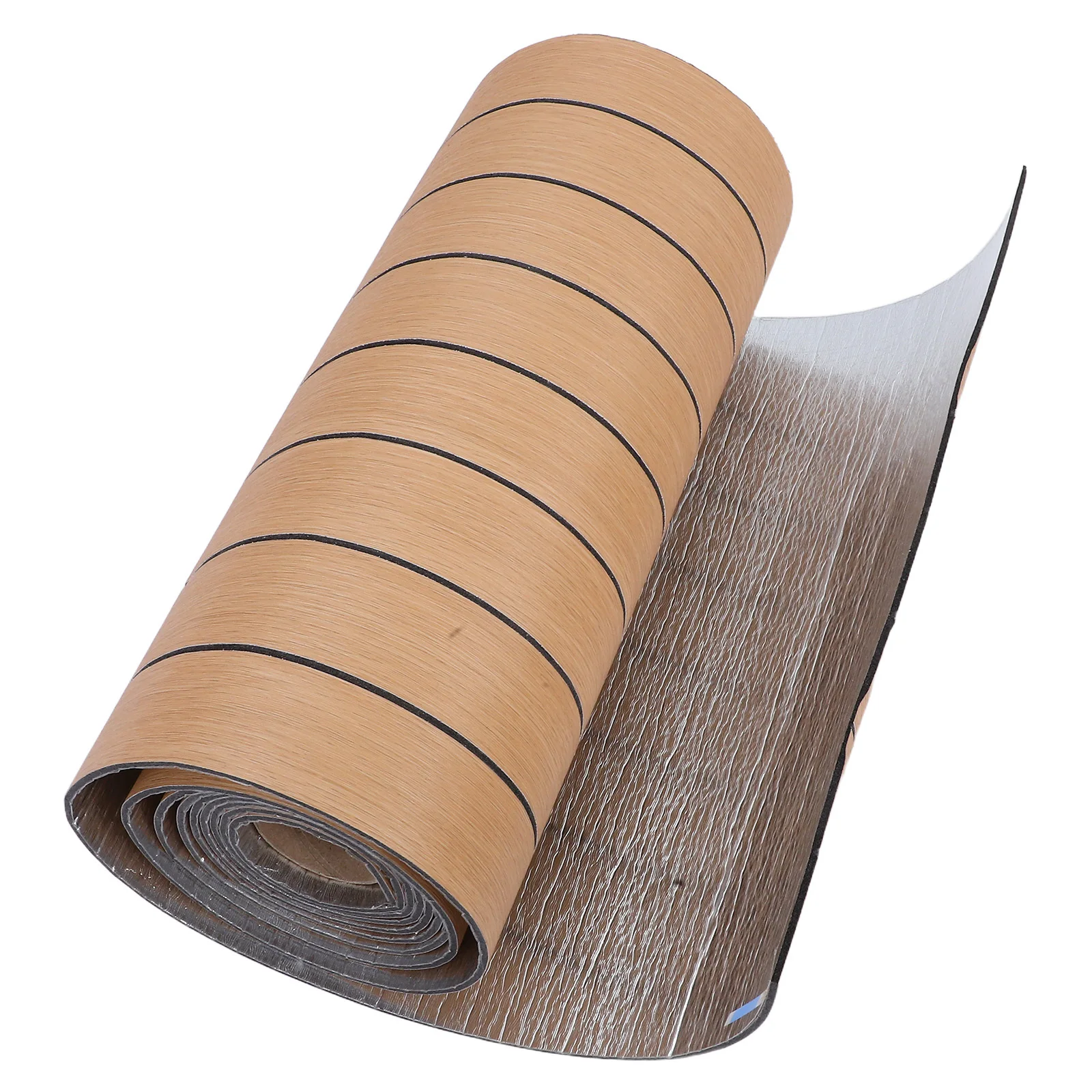 

3D Wall Slat Panels Self-Adhesive Peel Stick Waterproof Wallpaper for Kitchen Bathroom Decorative Wall Paneling 40cmx300cm Brown