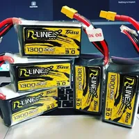 Tattu R-Line Version 3.0 V3 1300/1400/1550/1800/2000mAh 120C 4S 6S 4.2V Lipo Battery XT60 Plug FPV Racing Drone RC Quadcopter