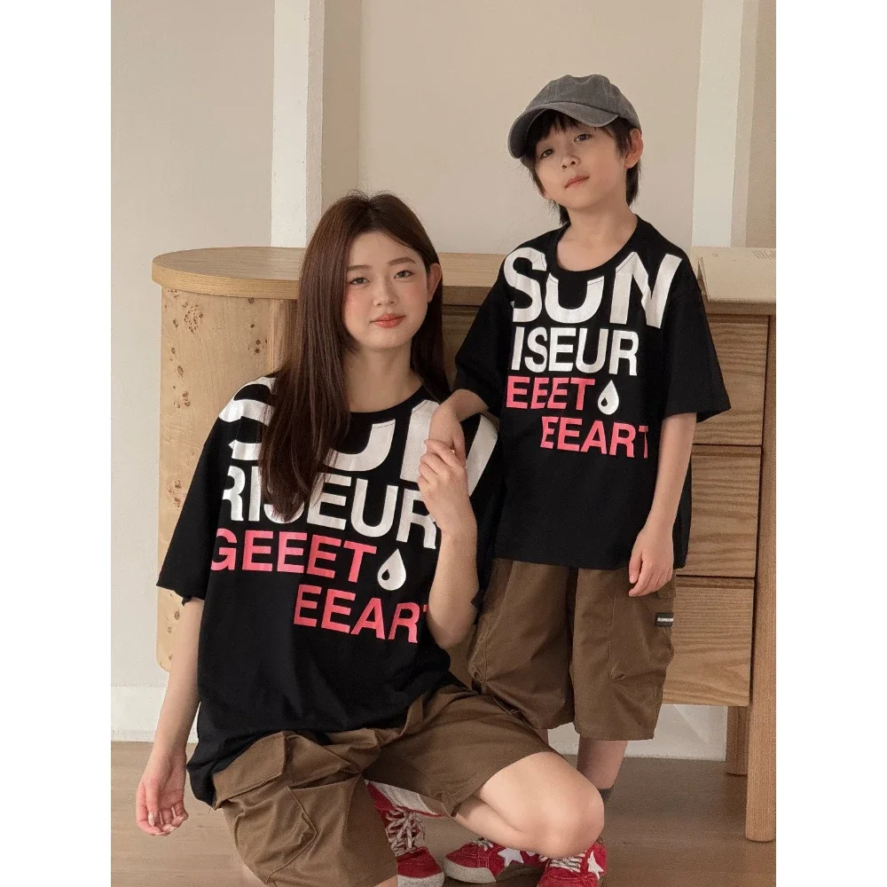 2026 Summer Mommy and Me Matching Knee Length Cargo Shorts Casual Family Outfit Bottoms for Mom Dad Daughter Son Streetwear