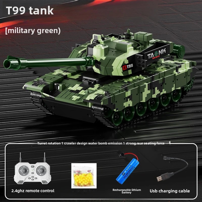 RC Tank Shoot bullet 270° Rotation Turret 8/9/12/13 CH Remote Control Tracked Armored Vehicles LED Sound Military Armored RC Car
