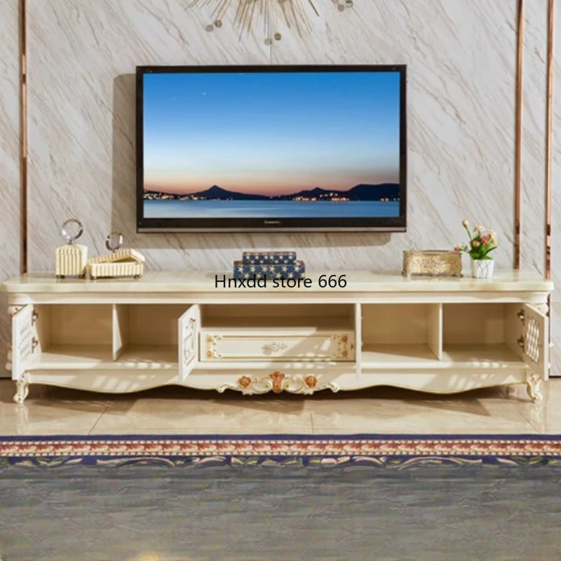 Mármore branco nórdico TV Cabinet, simples pé, armário moderno, gaveta de armazenamento, assentamento Stands, móveis, piso