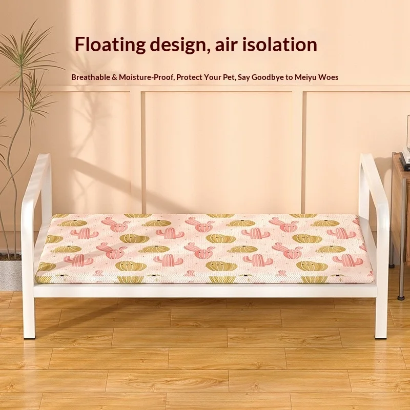 

Elevated Dog Bed Cooling Mesh Pet Cot Washable Outdoor Indoor Camping Bed for Small Medium Large Dogs Dog Beds Beds Cat Bed