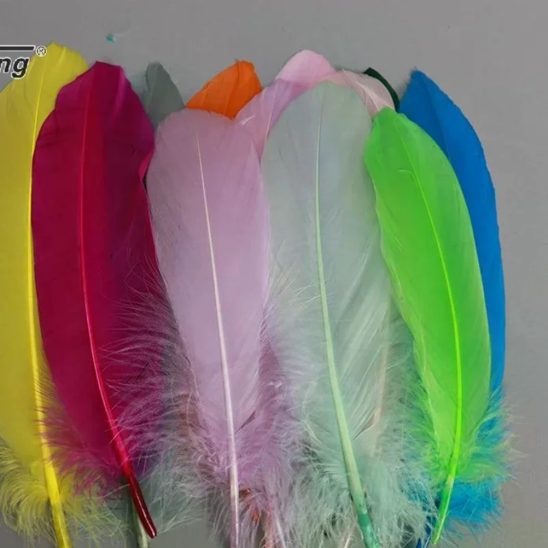 50pcs Natural Goose Feather Plumes Plumas 15-20cm Swan White Pink Feathers for Dream Catchers Craft DIY Party Jewelry Decor