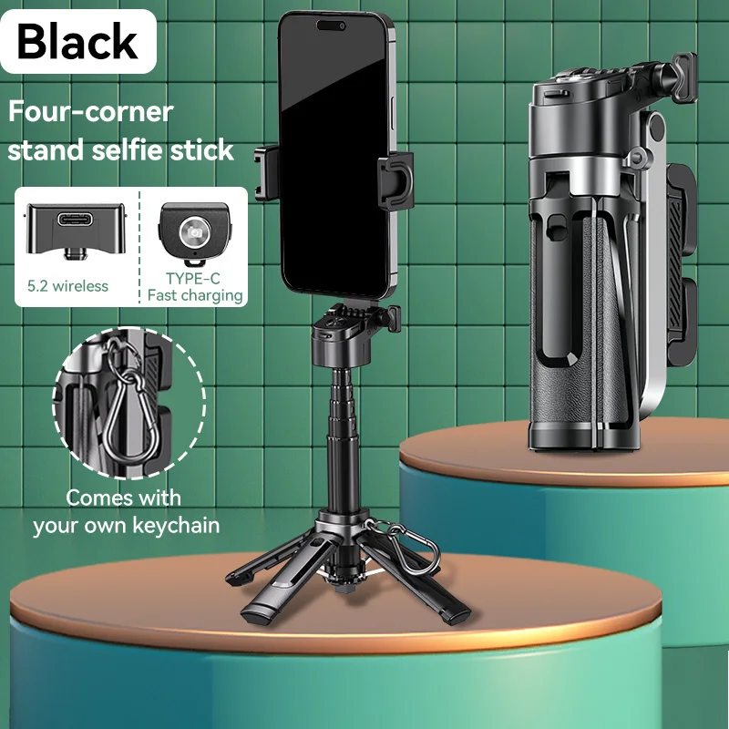 

3 в 1, мини-портативная Bluetooth-камера для селфи, выдвижная камера для мобильного телефона, артефакт для селфи