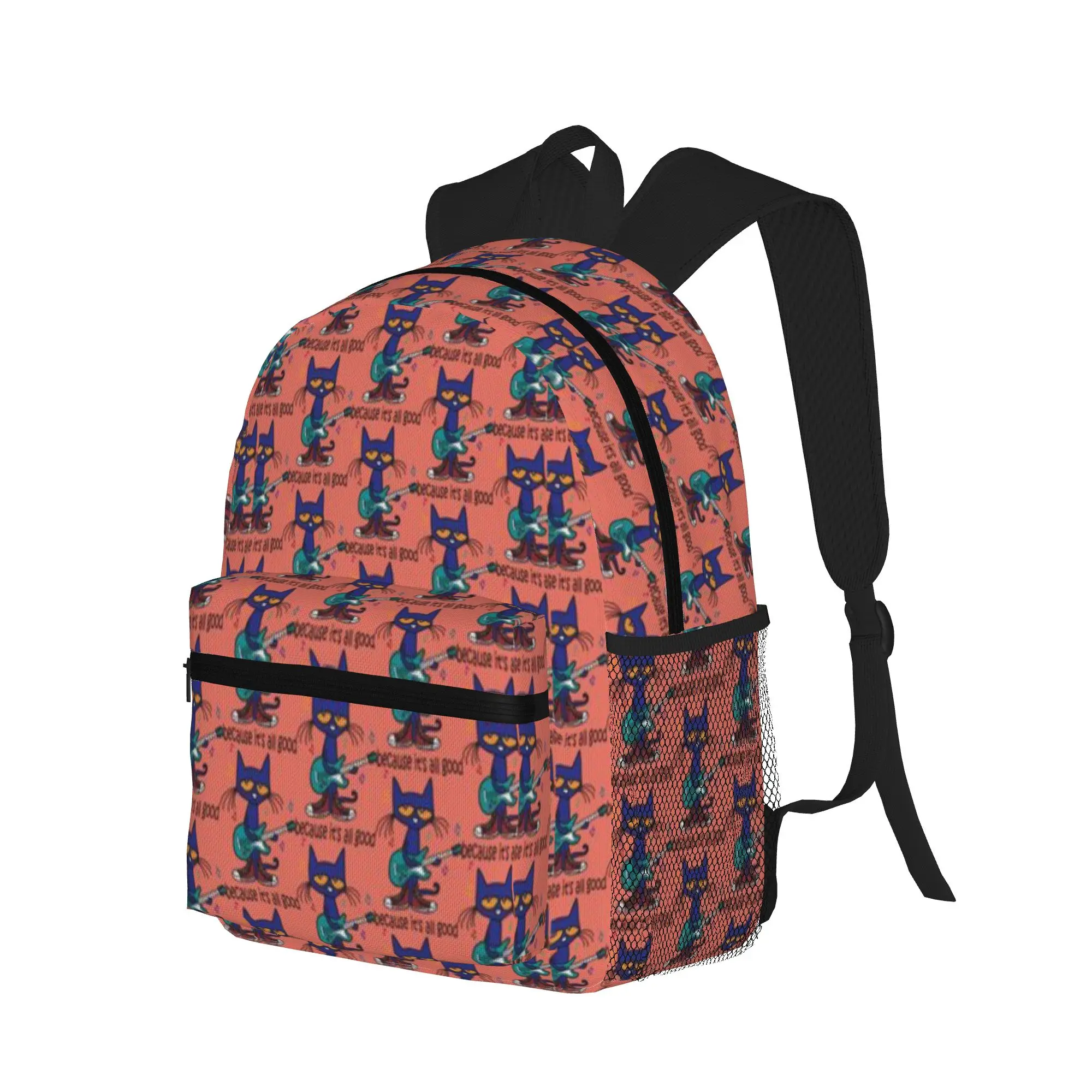 Pete the cat singing  Casual Backpack for Students and Adults Backpacks