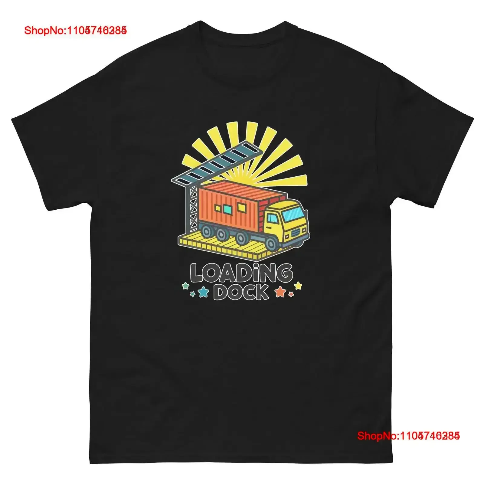 Loading Dock Object Place Item Urban T Shirt vintage Washed Versatile homme Stretched Slightly Stylish fashion graphic Soft