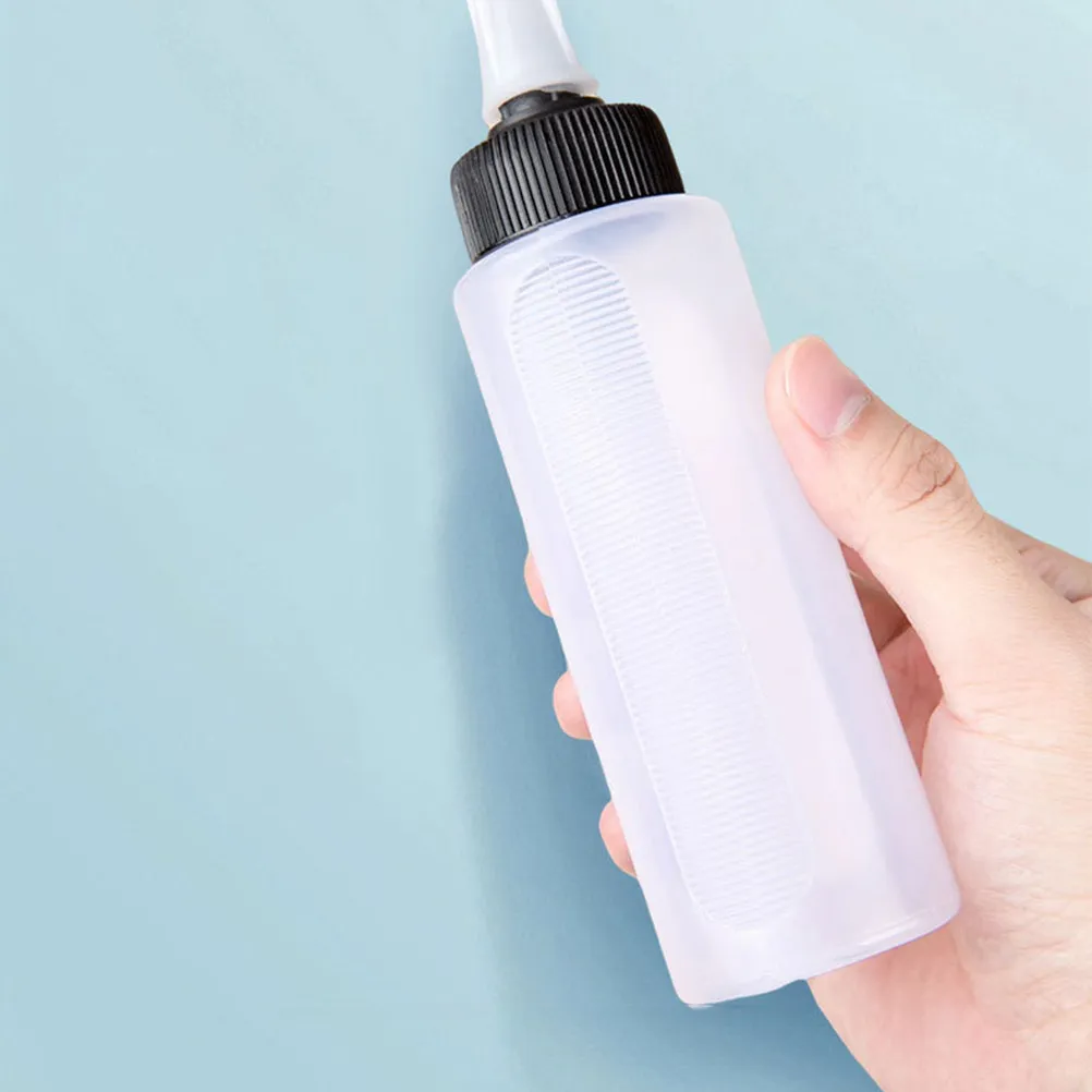 4Pcs Hair Coloring Bottle Refillable Squeeze Applicator Bottle for Salon Home DIY Hair Dyeing Tattoo Lab Cleaning Portable