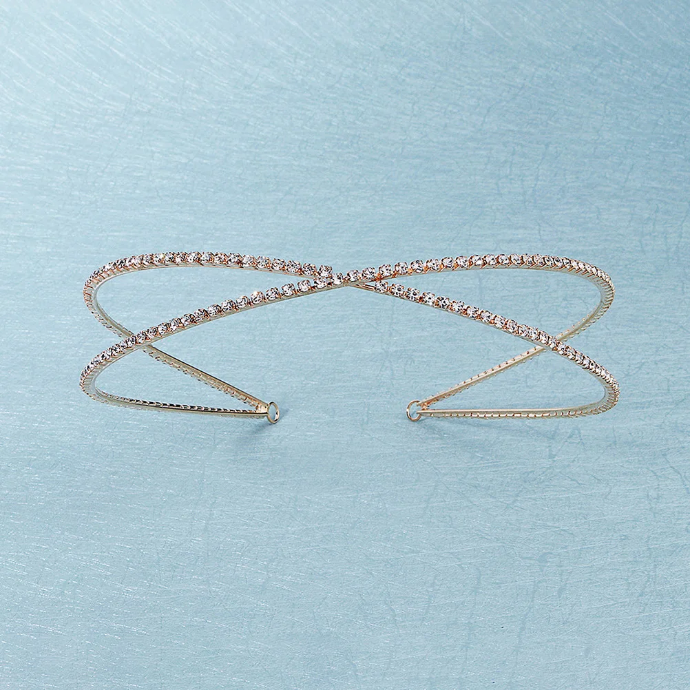 

Rhinestone Headband Hairbands Thin Hoop Women Hair Hoops Headdress Wedding Party Accessories Elegant Alloy Hair Tools