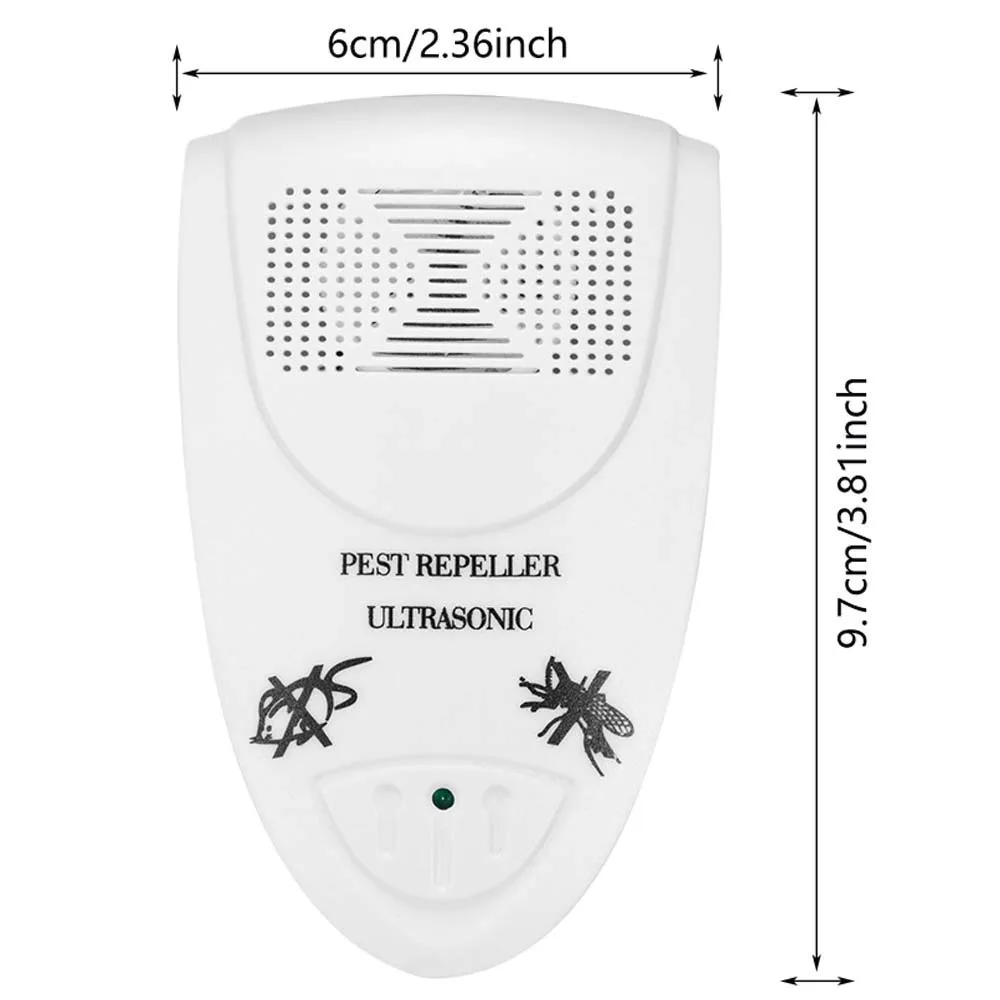 Ultrasonic Mosquito Repellent, Cockroach And Fly Killer, Indoor Anti Mosquito And Anti Rodent Device,US/EU/UK Plug
