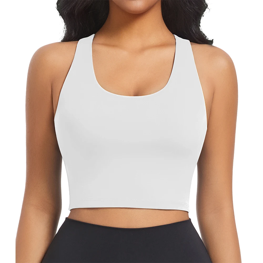 Sujetador deportivo para mujer, a prueba de golpes, para correr, Fitness, soporte suave, chaleco de Yoga, almohadillas extraíbles, sujetadores transpirables para dormir, Tops cortos sin costuras