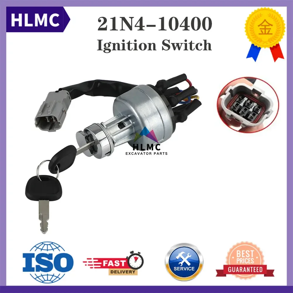 

HL720-3 R95W-3 R140-7 R210-7 R360-7 Выключатель зажигания 21E6-10430 21N4-10400 21N4-10401 21E5-0011 30890-0520 E123-2518