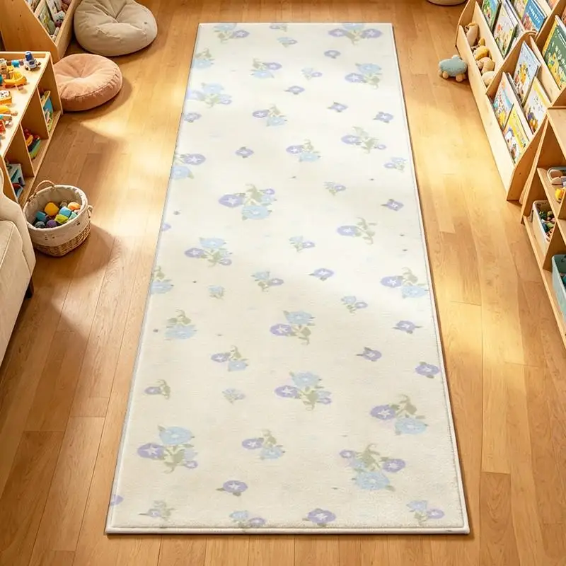 1 Piece Soft Floral Pattern Rug, Soft And Comfortable, All Season Compatible, Lightweight And Easy To Clean, Ideal For Living Room, Bedroom, Entryway, Dining Area, Home Decoration, Room Decor For Winter And Autumn