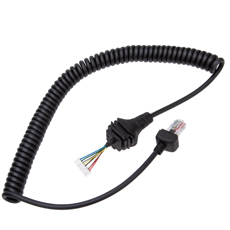 8 Pin HM-152 Mic Handheld Radio Speaker Microphone PU Cable For ICOM IC-2820H IC2825E Walkie Talkie