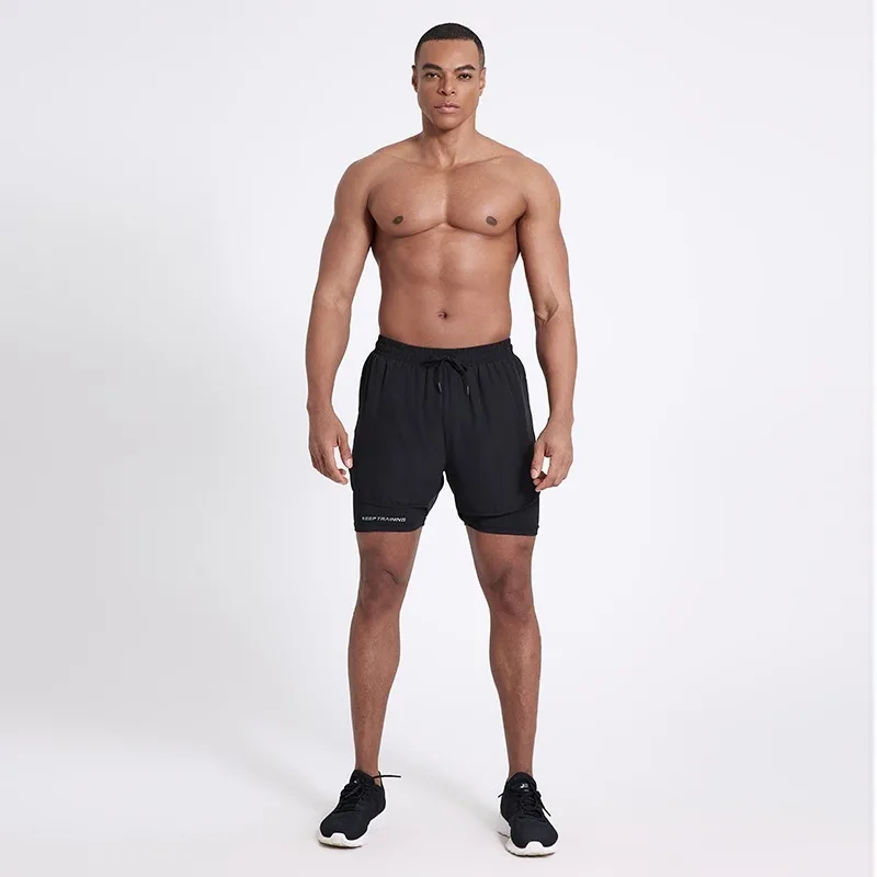 

Новые американские летние шорты для плавания, фитнеса, бега, быстросохнущие брюки три четверти, мужские тренировочные брюки на подкладке, модные брюки