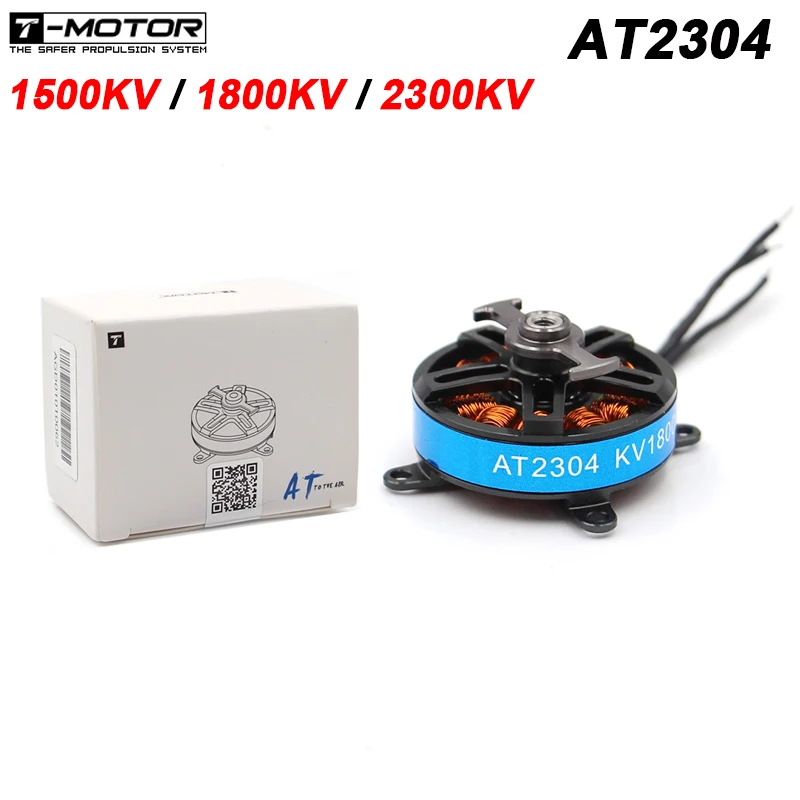 T-motor Short Shaft AT2304 1500KV 1800KV 2300KV Brushless Motor 2~3S Lipo GWS 8043 Propeller For RC F3P 3D Fixed Wing aircraft