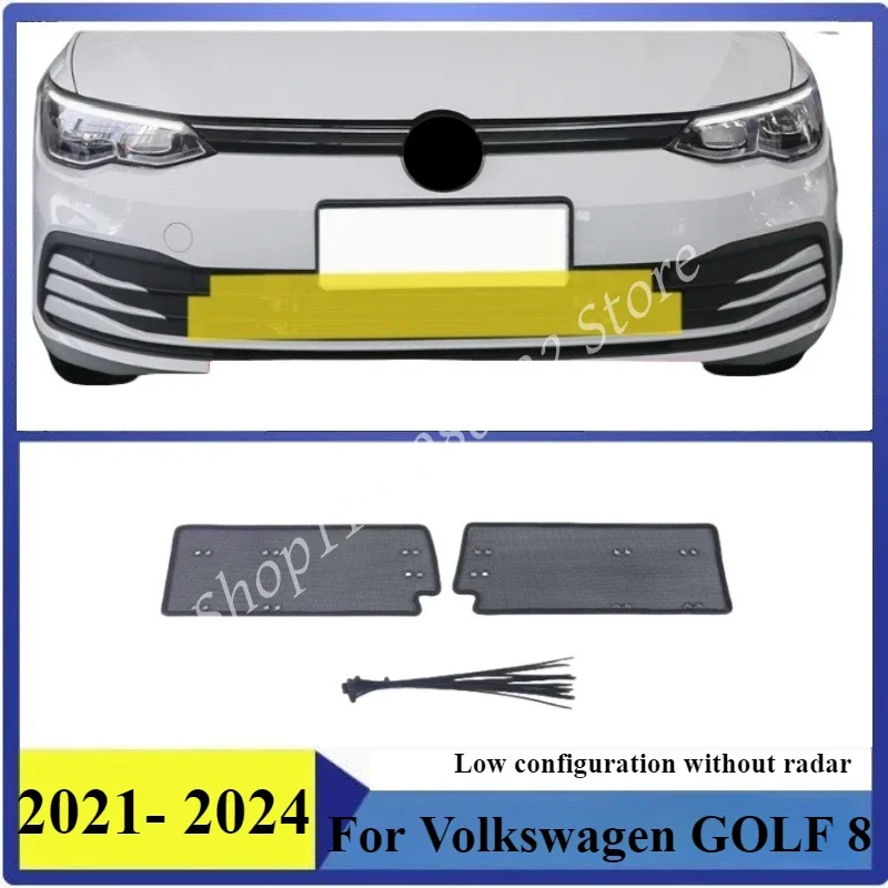 

Защитная крышка воздухозаборника с защитой от насекомых, сетка для вставки воздуха, гоночная решетка для Volkswagen GOLF 8 2021-2024, фильтр