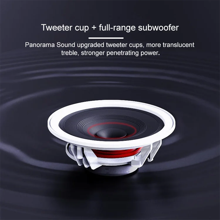 

unique2025 New Design Ble Background Music Ceiling Speaker with Impedance 8Ohm Rated Power 15W Peak Power 40W