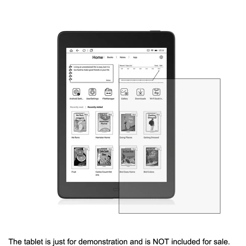 LCD Screen Protector Cover Shield Film for Likebook Ares Tablet eReader Accessories (one pack include 2pcs films)