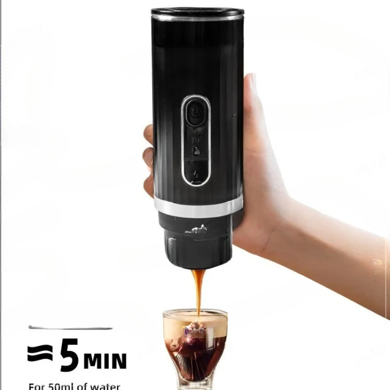 12V/24V Portable 20 Bar Espresso Machine, 3-4 Min Self-Heating