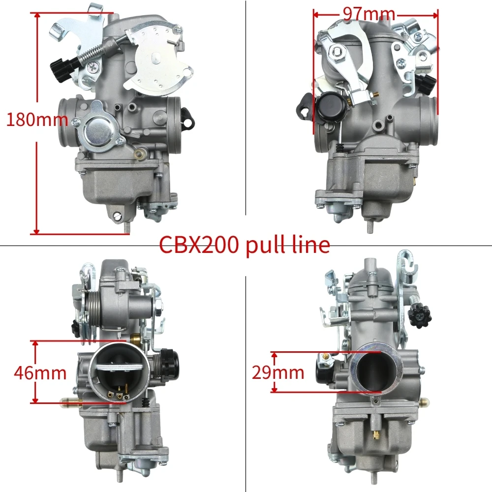 For Hongda Cbx200 Nx200 Cbx200s Xr200 Xr250 Xlr250re Xl250rg Xl250rh Xl 250 Xl 250r Xl250s Xl 250s Xl250ko motor carburetor view 6