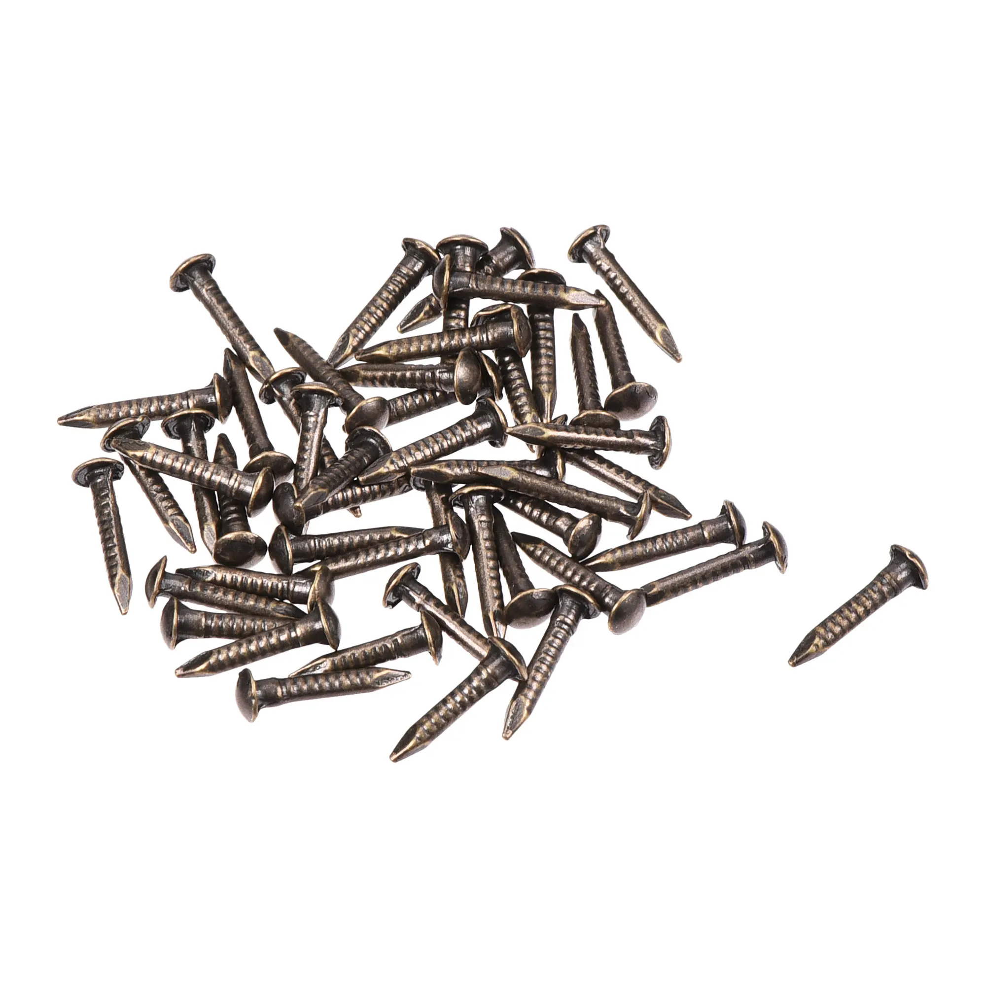 

Uxcell 50pcs Small Tiny Brass Nails 1.2x8mm for DIY Wooden Hardware Accessories