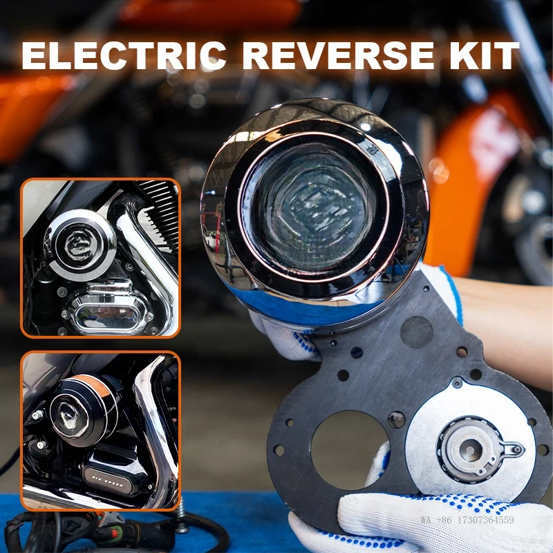 Motorcycle Stainless Steel Electric Reverse Gear Kit Compatible for HD 14-20 Touring 121CVO 2024 + Road Glide/Street