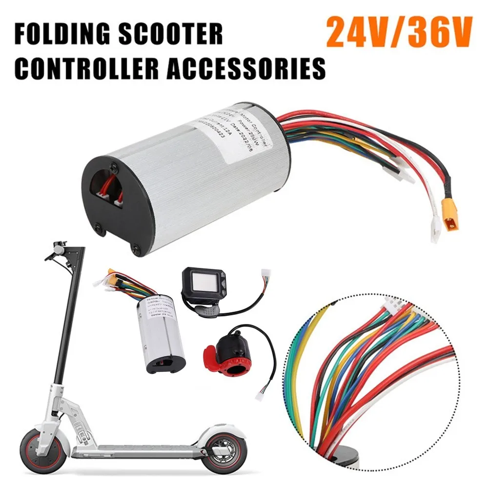 

24V/36V Scooter Controller Accessories 5.5 Inch Aluminum Alloy Carbon Fiber Motorized Scooter Accessories Display Brake Controll