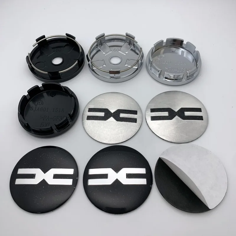 

Double C 4pcs 56mm 60mm Car Emblem Wheel Center Cover Hub Cap Resin Badge sticker Decal styling auto Accessories